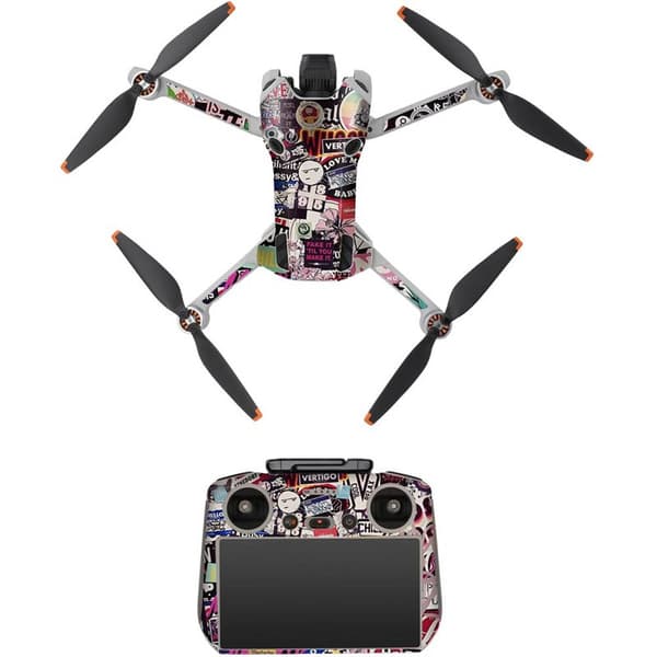 Sunnylife Sticker kit DJI Mini 4 Pro og DJI RC 2 - Street arts
