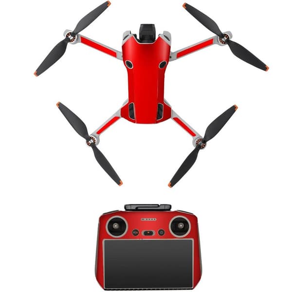 Sunnylife Sticker kit DJI Mini 4 Pro og DJI RC 2 - Bright red