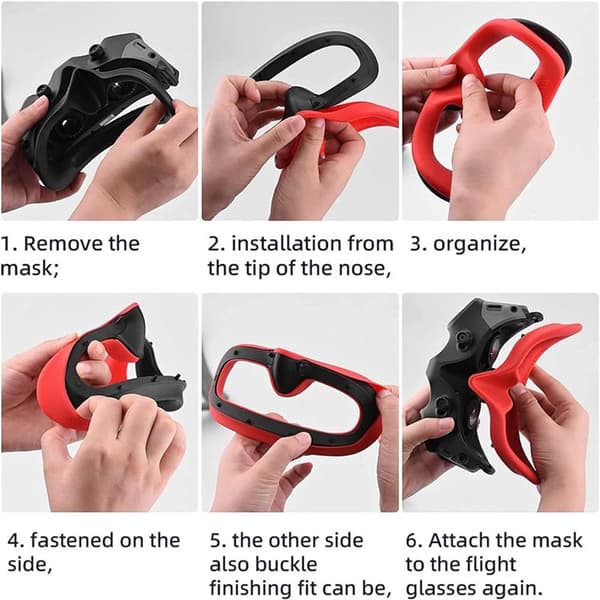 Silikon øyemaske til DJI Goggles 2 - Svart