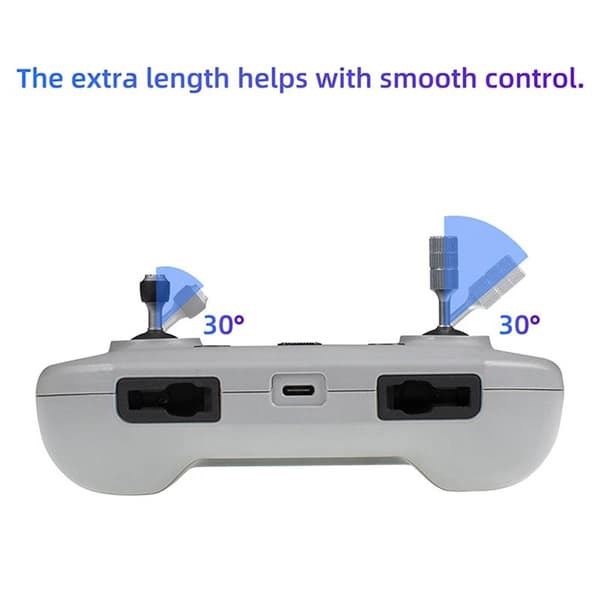 Joysticks extra pitkä 2i1 DJI RC 2 -kauko-ohjaimeen - Hopea