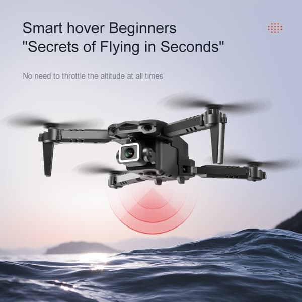 4K HD Kameradrone, Mini, Foldbar, Professionel Quadcopter, Sort Dual4K Taske 3B