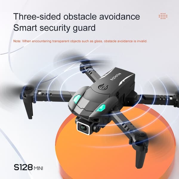 4K HD Kameradrone, Mini, Foldbar, Professionel Quadcopter, Sort Dual4K Taske 3B