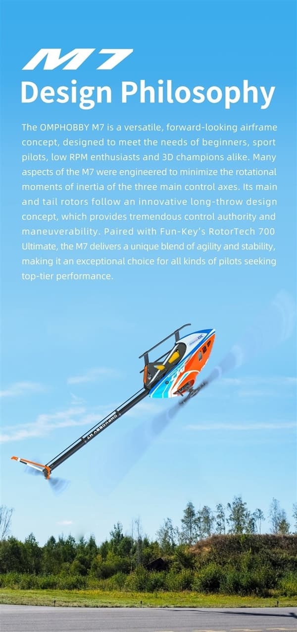 OMP Hobby M7 KIT Helikopter - Orange