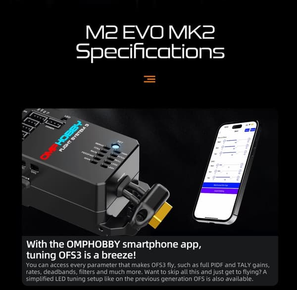 OMP Hobby M2 Evo MK2 OFS3 BNF Helikopter - Ed