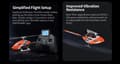 Miniatyrbild 8 av 9: OMP Hobby M2 Evo MK2 OFS3 BNF Helikopter - Gul