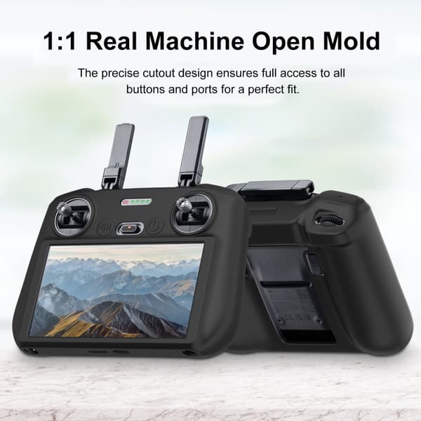 Håndkontrolldeksel i silikon for DJI Mini 4 Pro / Air 3 - Svart