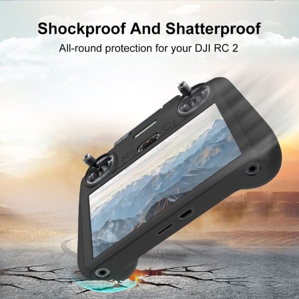Håndkontrolldeksel i silikon for DJI Mini 4 Pro / Air 3 - Svart