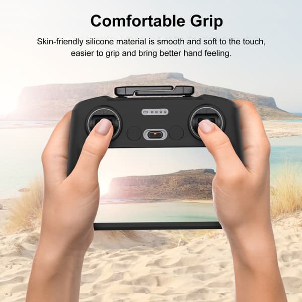 Håndkontrolldeksel i silikon for DJI Mini 4 Pro / Air 3 - Svart
