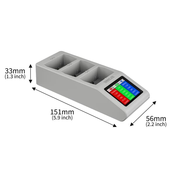 Ladestativ for 3 batterier til DJI Mavic Mini 3 Pro / Mini 3