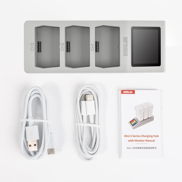 Opladningsstativ til 3 batterier til DJI Mavic Mini 3 Pro / Mini 3