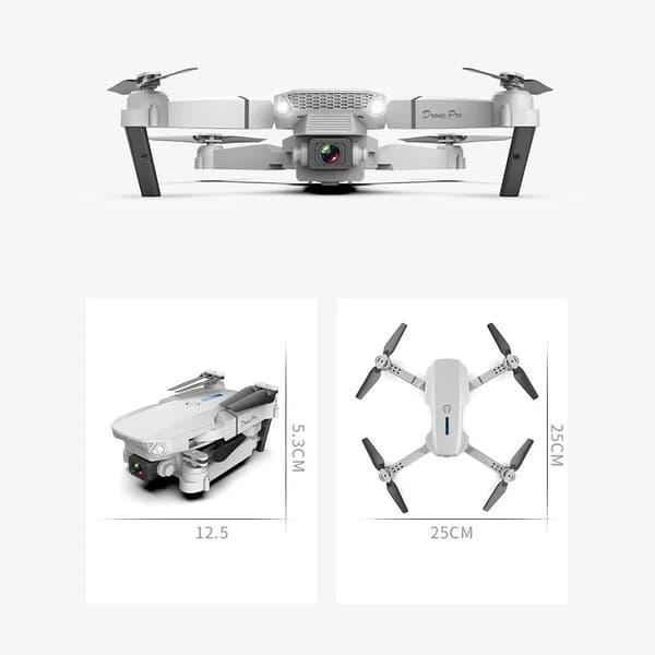 E88 Pro-drone med 15 minutters flyvetid og FPV-kamera