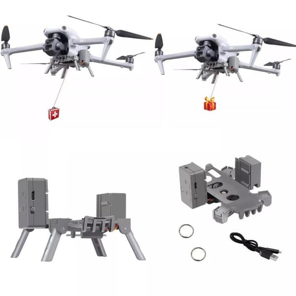 Air Drop System for DJI Air 3S / Air 3 - Tasainen kuorman pudotus useisiin sovelluksiin