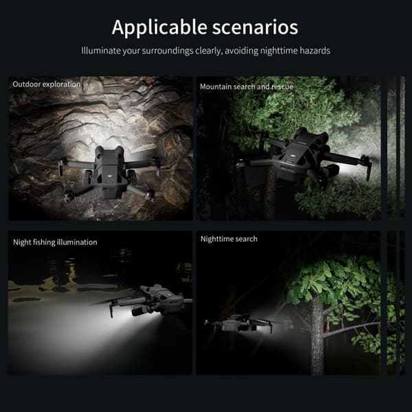 LED-navigationslys til DJI Mini 4 Pro med 360° justerbart lys