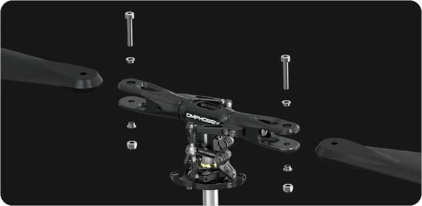 OMP Hobby M5 KIT Helikopter m/blad - Grön