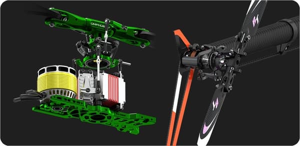 OMP Hobby M6 KIT Helikopter m/Blader - Green