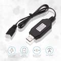Miniatyrbild 3 av 3: Hubsan 2x USB Laddkabel 7.4V för SYMA X8C Hubsan H501S – Tillbehör till Fjärrstyrda Leksaker Batteriladdare