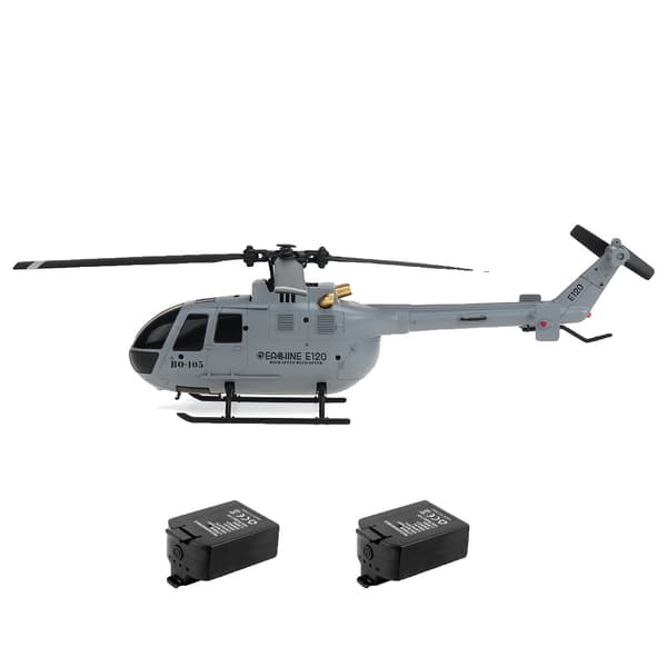 RC-heli, 6-akselinen gyrostabilointi, 80-100 m kantama,Oikea 2 Paristoa