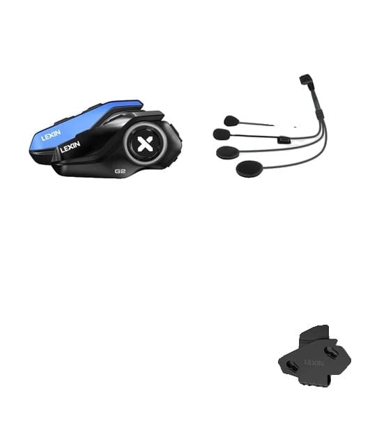 Motorcykelhjelm Bluetooth Intercom, Op til at parre 6 ryttere, Stor knap design, G2-1PCS G2-2PCS