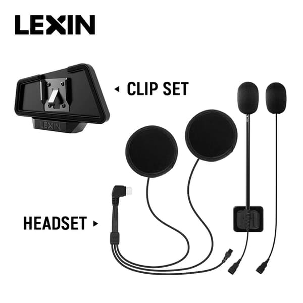 Intercom Headset, Høj Kvalitetslyd, Bluetooth Hovedtelefonstik, Headset og Clip