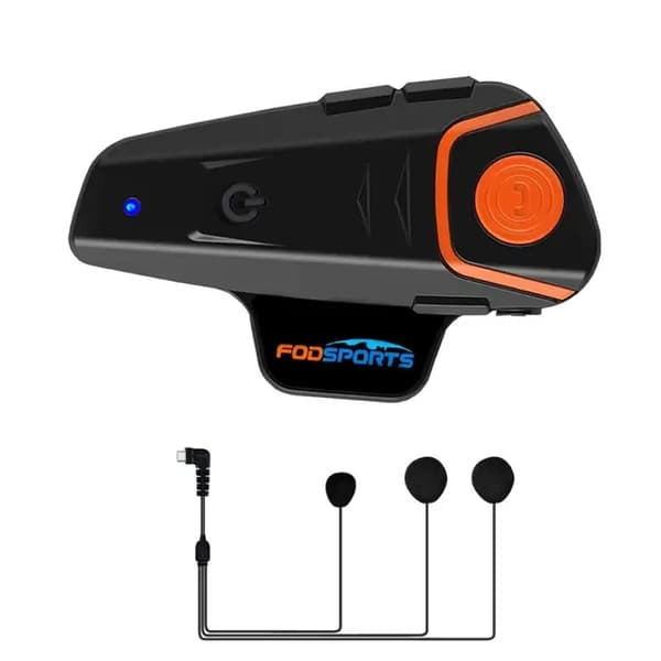Moottoripyörän kypärä Bluetooth-kuulokkeet, handsfree-yhteys, FM-radio, 1 kpl kovalla mikrofonilla