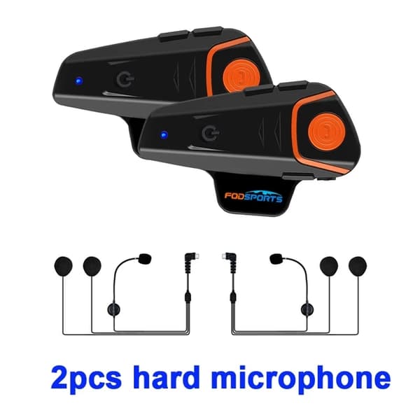 Moottoripyörän kypärä Bluetooth-kuulokkeet, handsfree-yhteys, FM-radio, 1 kpl kovalla mikrofonilla