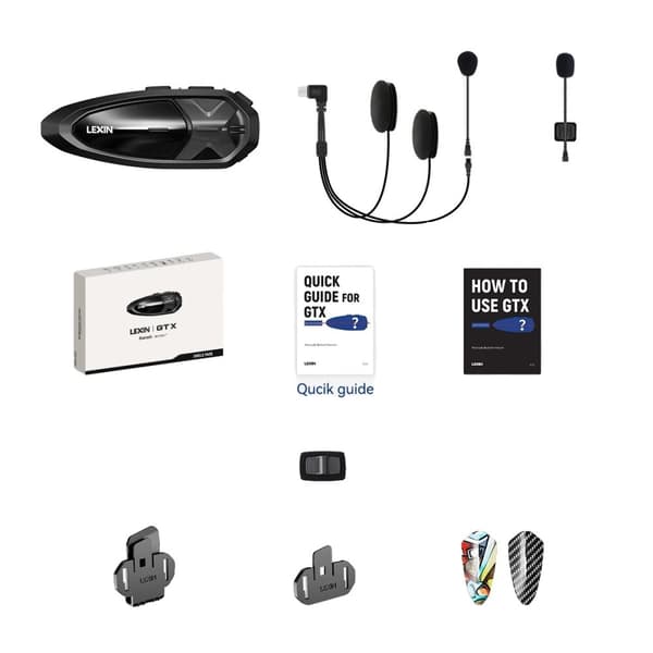 Moottoripyöräkypärän kuulokkeet, 10-hengen intercom, 2000 metrin kantama, Bluetooth 5.0,Yksittäispakkaus 1 kpl