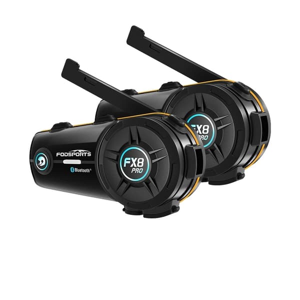 Motorcykel Bluetooth Intercom System, Op til 8 ryttere, 2000m Rækkevidde, Støjreduktion