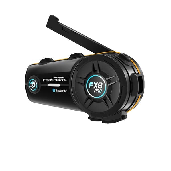 Fodsports FX8 Pro Motorcykel Intercom, 2000m Rækkevidde, Dual Bluetooth, Vandtæt Design