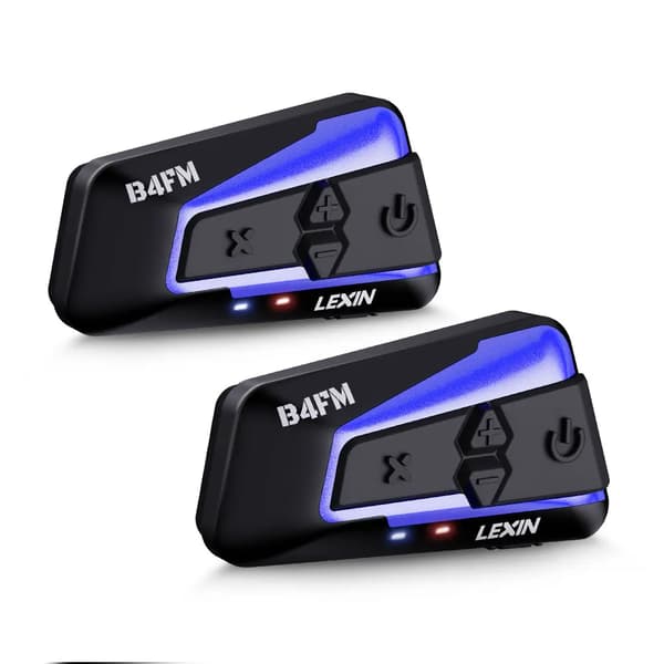 Bluetooth-motorcykelintercom, 8 högtalare, 1000 m räckvidd,B4FM-X
