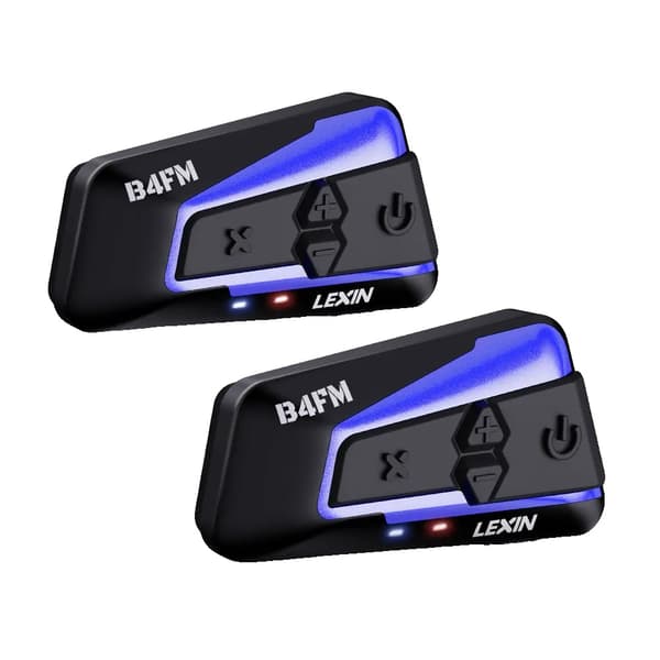 Bluetooth-moottoripyöräintercom, 8 kaiutinta, 1000 m kantama,B4FM-X