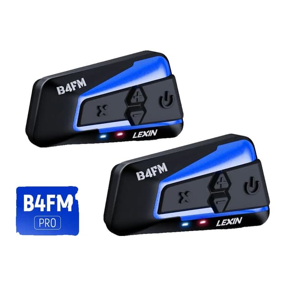 Motorcykel Bluetooth headset, 1600m intercom afstand, vandtæt IP67,B4fm-x