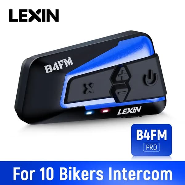 Motorcykel Intercom Headset, BT50 Forbindelse, Vandtæt Design, B4FM-X