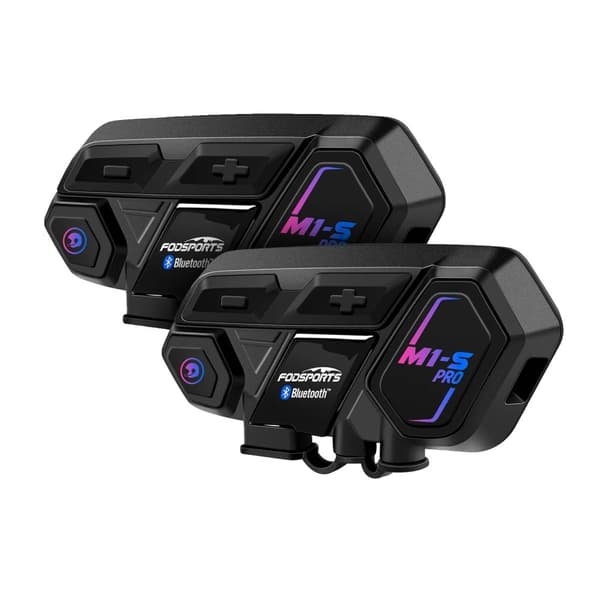 Motorcykelhjelm Intercom, Trådløst Bluetooth Headset, 2000M Trådløs Interfon