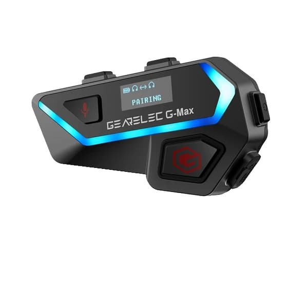 Hjelmheadset, Bluetooth 5.2, 6 ryttere kommunikation, IP67 vandtæt,G-MAX