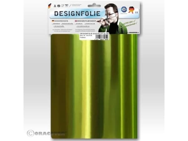 Oracover 50-095-B Suunnittelukalvo Easyplot (L x S) 300 mm x 208 mm Kromi - vaaleanvihreä