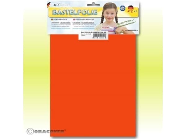 Oracover 25-064-B Klæbefilm Orastick (L x B) 300 mm x 208 mm Rød, Orange