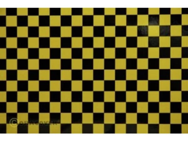 Oracover 44-033-071-002 Strygefolie Fun 4 (L x B) 2 m x 60 cm Gul, Sort