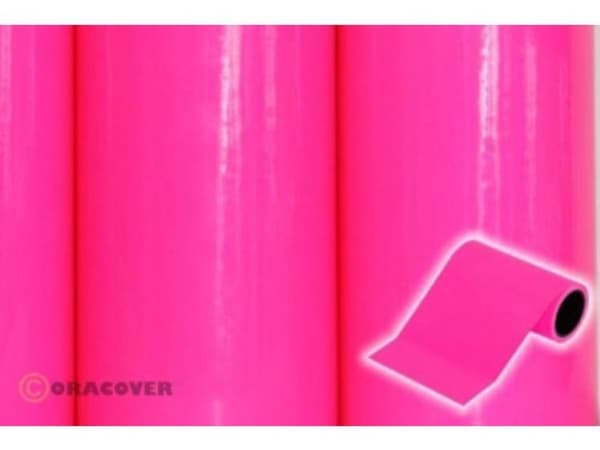 Oracover 306343 Dekoraita Oratrim (L x S) 25 m x 12 cm Neon pinkki (fluoresoiva)
