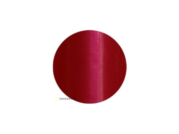 Oracover 27-027-002 Deko-striber Oratrim (L x B) 2 m x 9.5 cm Perlemorsrød