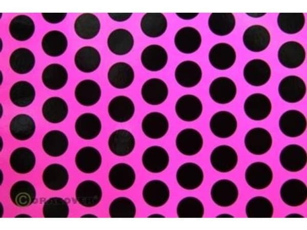 Oracover 90-014-071-010 Optegningsfolie Easyplot Fun 1 (L x B) 10 m x 60 cm Neonpink-sort (fluorescerende)