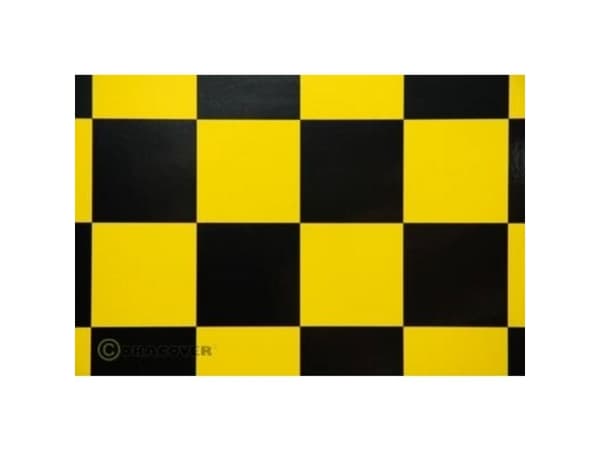 Oracover 491-033-071-002 Strygefolie Fun 5 (L x B) 2 m x 60 cm Gul, Sort
