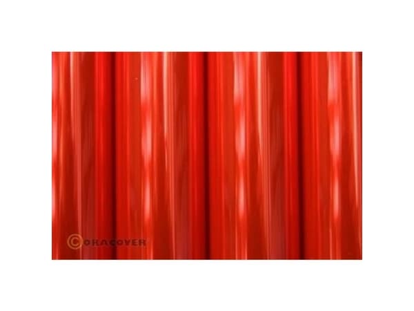 Oracover 321-026-010 Strygefolie Air Outdoor (L x B) 10 m x 60 cm Rød (läpinäkyvä-fluoresoiva)