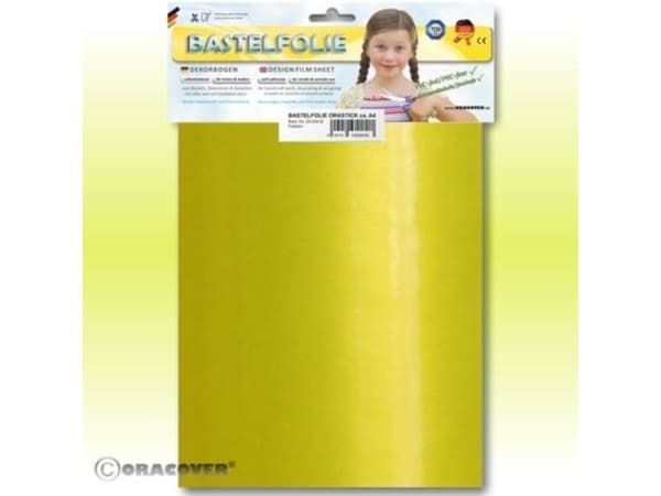 Oracover 25-036-B Klæbefilm Orastick (L x B) 300 mm x 208 mm Perlemorsgul