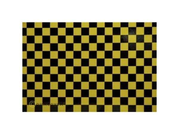 Oracover 44-033-071-010 Strygefolie Fun 4 (L x B) 10 m x 60 cm Gul, Sort