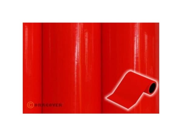 Oracover 27-021-005 Deko-striber Oratrim (L x B) 5 m x 9,5 cm Rød (fluoresoiva)