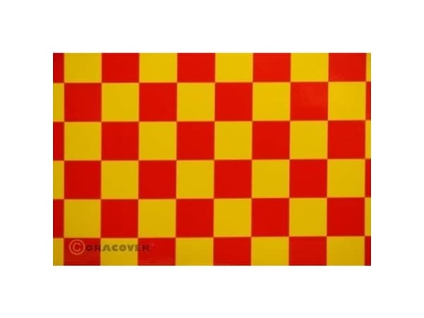 Oracover 43-033-023-002 Strygefolie Fun 3 (L x B) 2 m x 60 cm Gul, Rød