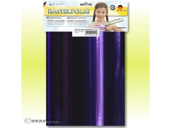 Oracover 25-100-B Klæbefilm Orastick (L x B) 300 mm x 208 mm Krom-violet