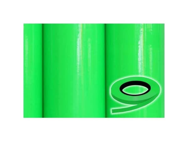 Oracover 26-041-002 Dekorativ kant Oraline (L x B) 15 m x 2 mm Grön (fluorescerande)