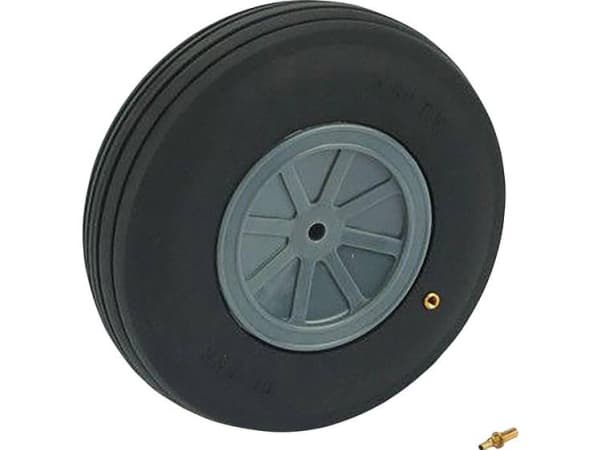 DU-BRO Modelfly skumgummidæk med plasticfælge, Med profil 152 mm 1 stk