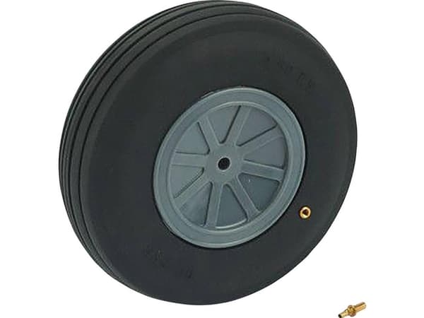 DU-BRO Modelfly skumgummidæk med plasticfælge, Med profil 102 mm 1 stk